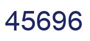 Número 45696 imagen azul