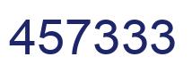 Number 457333 blue image