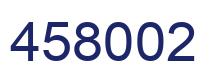 Number 458002 blue image