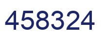 Number 458324 blue image