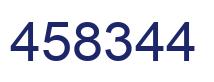 Number 458344 blue image