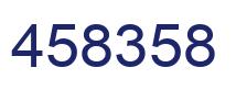 Number 458358 blue image
