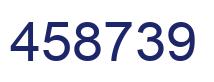 Number 458739 blue image