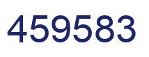 Number 459583 blue image