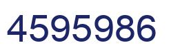 Number 4595986 blue image