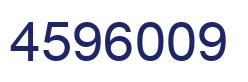 Number 4596009 blue image