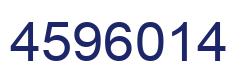 Number 4596014 blue image