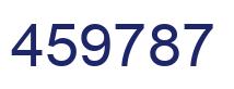 Number 459787 blue image