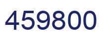 Number 459800 blue image