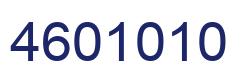 Number 4601010 blue image