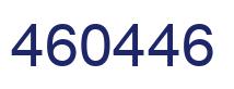 Number 460446 blue image