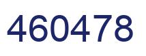 Number 460478 blue image