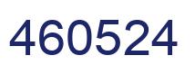 Number 460524 blue image