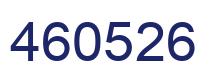 Number 460526 blue image