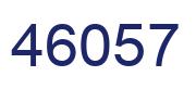 Número 46057 imagen azul