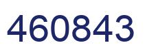 Number 460843 blue image