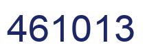 Number 461013 blue image