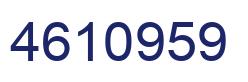 Number 4610959 blue image