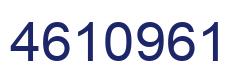 Number 4610961 blue image