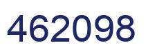 Number 462098 blue image