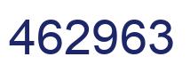 Number 462963 blue image