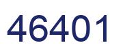 Number 46401 blue image