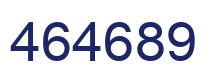 Número 464689 imagen azul