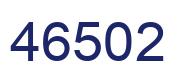 Número 46502 imagen azul