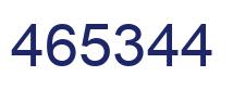 Number 465344 blue image