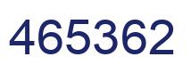 Number 465362 blue image