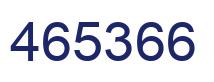Number 465366 blue image