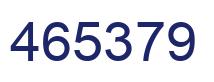 Number 465379 blue image