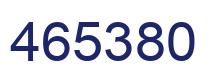 Number 465380 blue image