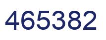 Number 465382 blue image