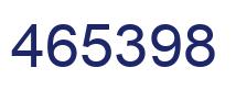 Number 465398 blue image