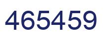 Number 465459 blue image