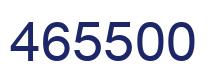 Número 465500 imagen azul