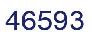 Number 46593 blue image