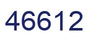 Number 46612 blue image
