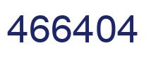 Number 466404 blue image
