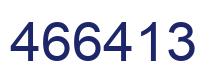 Number 466413 blue image