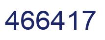 Number 466417 blue image