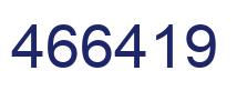 Number 466419 blue image