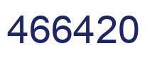 Number 466420 blue image