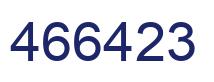 Number 466423 blue image