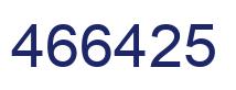 Number 466425 blue image