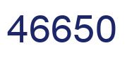 Número 46650 imagen azul