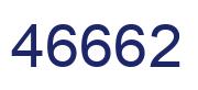 Número 46662 imagen azul