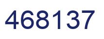 Number 468137 blue image