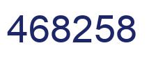 Número 468258 imagen azul
